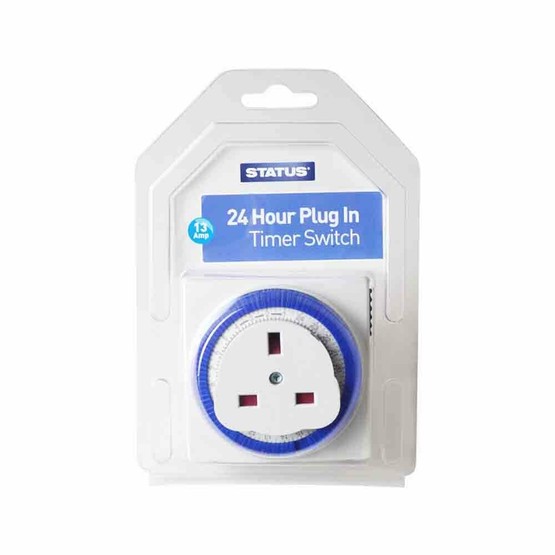 Status 24 hour Plug In Timer Switch Square