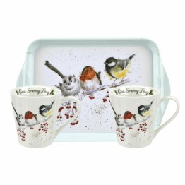 Royal Worcester Wrendale Designs Mug and Tray Set - One Snowy Day