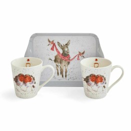 Royal Worcester Wrendale Designs Mug and Tray Set - Winter Friends