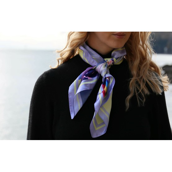 Becky Bettesworth Enjoy Today Luxury Square Scarf