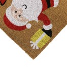 JVL Latex Coir Christmas Doormat Santa additional 3
