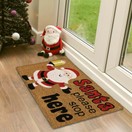 JVL Latex Coir Christmas Doormat Santa additional 2