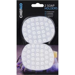Chefaid Rubber Soap Holders (Pack of 2)