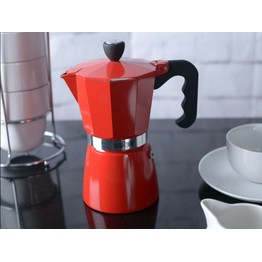 La Cafetiere Red 6 Cup Espresso Maker