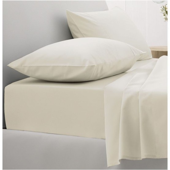 Dorma Sateen Fitted Sheets Cream