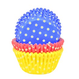 Cupcake cases (75) Bright Polka Dot Mix