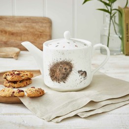 Royal Worcester Wrendale Designs Hedgehog & Mice 1 Pint Teapot