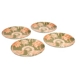 Eleanor Bowmer Green Palm Melamine Side Plate Set of 4