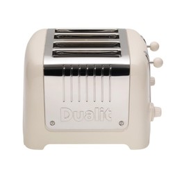 Dualit 4 Slice Lite Toaster Canvas White 46213