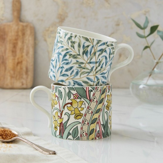 Spode The Original Morris & Co Daffodil & Willow Bough Mug Gift Set