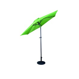Green Tilting Parasol with Aluminium Pole & Crank 2.25mtr