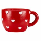 Teacup Red Heart Planter additional 2