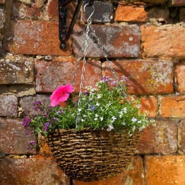 Smart Garden Country Rattan Hanging Basket