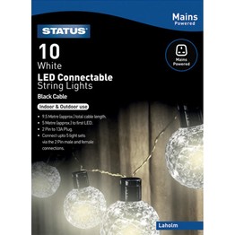 Status Laholm Connectable Cool White LED String Lights