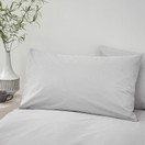 Bianca 100% Organic Cotton Fitted Sheet Silver additional 3
