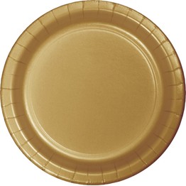 Glittering Gold Pack of 8 Paper Plates