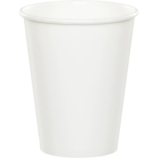 White Pack of 8 Paper Cups