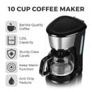 Tower Black Filter Coffee Maker 1.25ltr additional 2