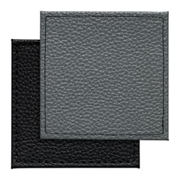 Denby Black & Grey Faux Leather Pack of 4 Tablemats or Coasters