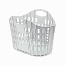 Addis Fold Flat Laundry Basket 38ltr Green/Grey additional 1