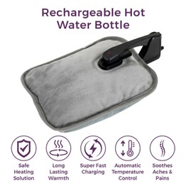 Carmen Spa Rechargeable Hot Water Bottle Grey