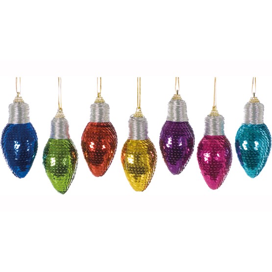 Festive Christmas Tree Decoration Light Bulb Trim 709304