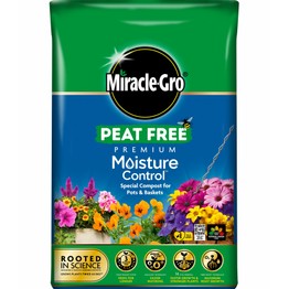 Miracle-Gro® Peat Free Premium Moisture Control ™ Compost Pots & Baskets 40ltr