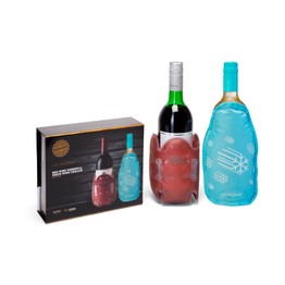 CellarDine Therm au Rouge & Flexicles Wine Sleeve Gift Set