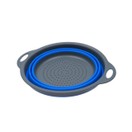 Collapsible Colander with Grey Handles - Blue additional 2