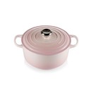 Le Creuset Shell Pink Signature Cast Iron Round Casserole Dish 24cm additional 1