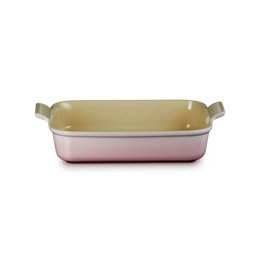 Le Creuset Stoneware Heritage Rectangular Deep Dish Shell Pink 32cm