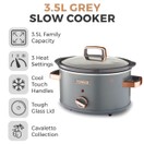 Tower Slow Cooker 3.5ltr Cavaletto Grey additional 3