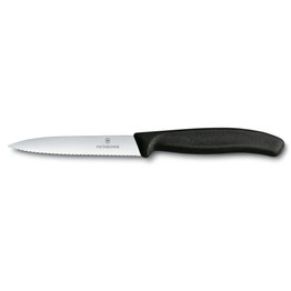 Victorinox Serrated Paring Knife Black 4inch 6.7703