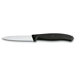 Victorinox Serrated Paring Knife Black 3inch 6.7633