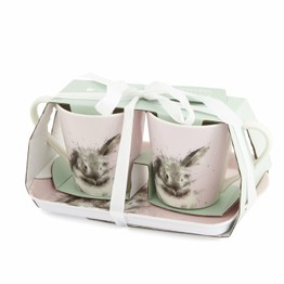 Wrendale Designs Mug and Tray Set - Bathtime Rabbit