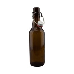 Amber Swing Top Beer Bottle - Complete