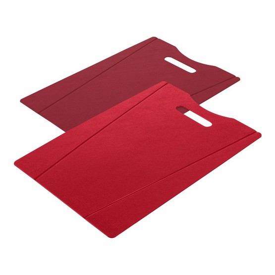 Kuhn Rikon Chopping Board Set of 2 Red/Dark Red
