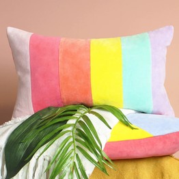 Furn. Rainbow Pastels Cushion 30x50cm