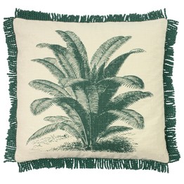 Paoletti Ecuador Cushion Natural/Emerald