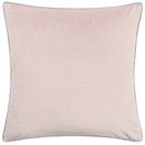 Paoletti Meridian Velvet Cushion Blush/Grey additional 1