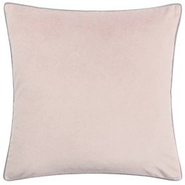 Paoletti Meridian Velvet Cushion Blush/Grey