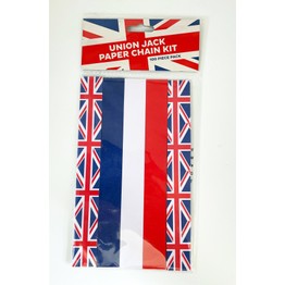 Union Jack Paper Chains Pack of 100