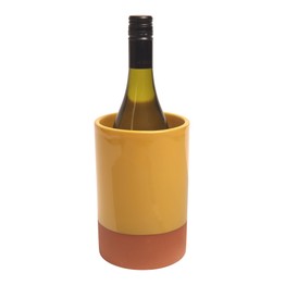 Sintra Glazed Terracotta Wine Cooler Ochre