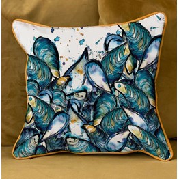 DollyHotDogs Mussels Cotton Cushion
