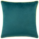 Paoletti Meridian Velvet Cushion Teal/Cylon additional 1