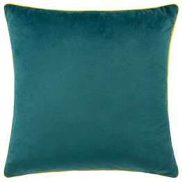Paoletti Meridian Velvet Cushion Teal/Cylon