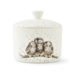 Royal Worcester Wrendale Small Lidded Storage Jar Owls
