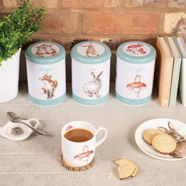 Wrendale Designs The Country Set - Tea, Coffee and Sugar Canister Set