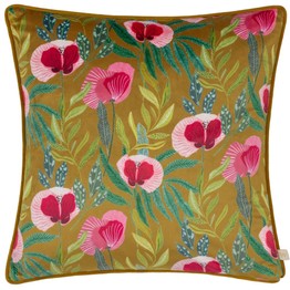 Wylder House of Bloom Poppy Saffron Cushion 43x43cm