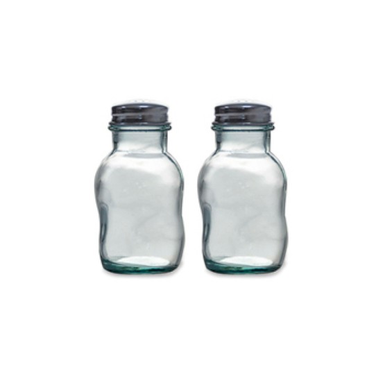 Natural Life Recycled Glass Salt and Pepper Shaker Set